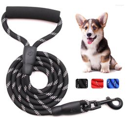 Dog Collars Pet Leash Rope Nylon Adjustable Reflective Running Walk Training Leashes Walker Durable Strap Traction For Dogs