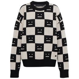 22FW New Simple Black White Lattice Sweater Sweatshirts Men's Women Autumn Winter Warm Crewneck Knitting Pullover Street Fashion Casual Knitwear TJMJYWWY78