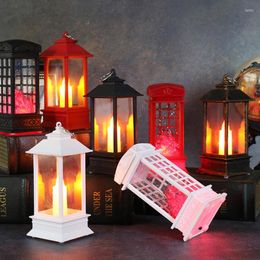 Christmas Decorations Living Room Flame Light Indoor Campfire Outdoor Decoration Lantern Tabletop Lamp Plastic Material Long Lasting