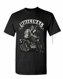 Men's T-Shirts Biker T Shirt Original Skull Men's Tshirt Print Funny Ride Travel T Shirts For Men Large Size Loose Fashion Top Tee Man Camiseta T230103