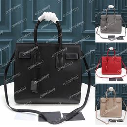 Whole Totes Genuine Leather Handle Classic Shopping Bag Women Shoulder Crossbody Bags with Strap Tag Fashion Designer Zipper H260W