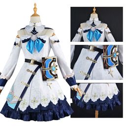 Anime Costumes Genshin Impact Barbara Cosplay Costume Outfits Halloween Carnival Uniforms Shoes