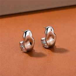 Ins Style Stud Simple Trend Irregular Hook Shaped Earrings Advanced Personality Fashion All-Match Accessories Women