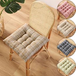 Pillow 40x40cm Soft Square Stripe Seat Home Back Tie On Chair Sofa Car Pad Office