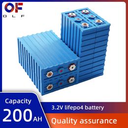 200AH Lifepo4 Battery 3.2V Lithium Iron Phosphate Deep Cycle Solar Battery DIY Cells For 12V 24V 48V RV Campers Yacht Golf Carts