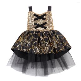 Girl Dresses Ma&Baby 1-4Y Halloween Toddler Baby Kid Girls Tutu Dress Lace Tulle Sequins Party For Children Costumes