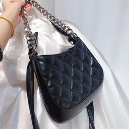 Top soft genuine leather fashion shoulder bag Black White rhombus design handbag 3 styles cool clamshell purse women's undera296i