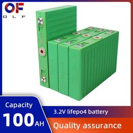 4/8/16/32PCS 3.2V 100Ah Lifepo4 Battery Rechargeable Lithium Iron Phosphate Cell DIY For 12V 24V 48V Solar Home Boast Golf Cart