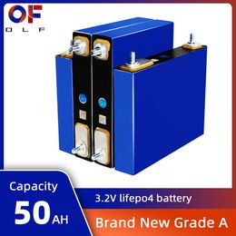 3.2V Lifepo4 Battery 50Ah Grade A 4/8/16/32PCS Lithium Iron Phosphate Cell DIY 12V 24V 48V Golf Cart Boats Forklift Solar System