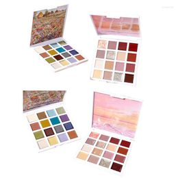 Nail Gel 16 Color Polish Art Solid Glue Oil Painting Eye Shadow Palette DIY Varnish Manicure