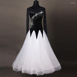 Stage Wear Sequins Ballroom Dance Dresses Standard Dancing Clothes Competition Dress Waltz Foxtrot Children