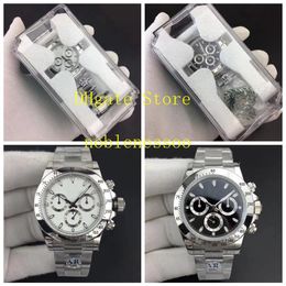 19 Style AR Factory 904L Automatic Chronograph Watch CAL 4130 Movement Men Black Dial Ceramic 116520 116500ln 116508 116500 Bracel308g