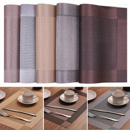 Table Mats 45x30cm Rectangle Antiskid Heat Insulated Mat Dinning Bowl Dish Placemat Kitchen Accessories Decoration