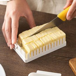 Plates Plastic Butter Dish With Lid Keeper Container Storage Cutter Slicer Great For Kitchen & Decor