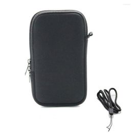 Storage Bags Mini Portable Power Bank Bag Home Travel Carrying Pouch Large Capacity Zipper Closure Case Hard Drive Solid With Lanyard