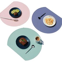 Thick Silicone Placemats Washable Place Mats for Dining Table Non-Slip Mats Heat-Resistant Placemat SN4279