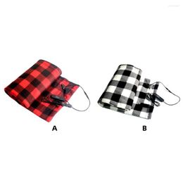 Blankets Universal Car 12V Heating Blanket Camping Emergency Electric Warming Mat Automotive Accessory Outdoor Equipment Black Red