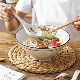 Bowls Japanese Cute Ceramic Ramen Bowl Household Large Sea Soup Single Creative Instant Noodles Of Noodle