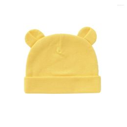 Hats Baby Hat With Ears Cotton Autumn Winter Warm Born Infant Toddler Beanie