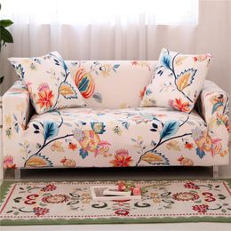 Chair Covers Floral Sofa Cover For Living Room Slipcovers Elastic Stretch Spandex Full Couch Towel Single/Two/Three/Four-seater