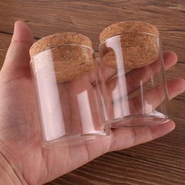 Storage Bottles 12pcs 50ml Size 47 60mm Test Tube With Cork Stopper Spice Container Jars Vials DIY Craft