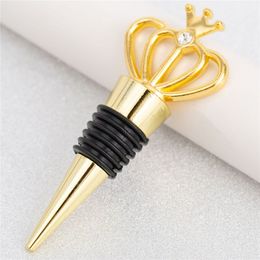 Gold Crown Wedding Favours for Guests Whiskey Wine Bottle Stopper Bridal Shower Anniversary Party Return Gift RRA952