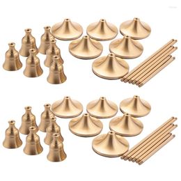 Candle Holders AFBC 12Pcs Gold Candlestick Holder Taper Decorative For Home Decor