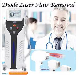 Triple Wavelengths 755 808 1064 Nm Diode Laser Machine Vertical Type Quick Safe Hair Removal Equipment Skin Rejuvenation For All Colors Types Hair Remove Device