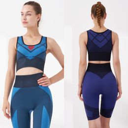 Womens Leggings suits shorts yoga outfits two-piece Heart print design tracksuit #yh43 top and shorts High waist Buttock lift Elastic force sport wear Gym wears