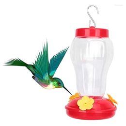 Other Bird Supplies Outdoor Plastic Flower Feeder With Iron Hook Water Drinker Bottle Hanging Hummingbird Garden