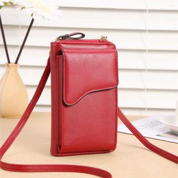 Evening Bags Women's Bag 2023 Trend Cell Phone Purse Wallets Clutch Soft Leather Women Crossbody Shoulder Strap Luxury Designer Handbag