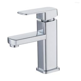 Bathroom Sink Faucets Water Faucet 304 Stainless Steel Silver Single Cold Kitchen Counter Basin For Home Improvement