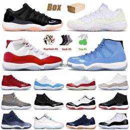 Con 2023 Cherry 11 Scarpe da basket 11s XI Pantone Low Bleached Coral Cool Grey Cap And Gown Bred Uomo Donna Concord Sports Trainers