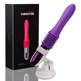 sex toy gun machine Full automatic telescopic adult electric dildo penis simulation silicone plug masturbation artifact
