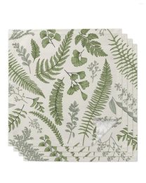 Table Napkin Green Leaf Ginkgo Napkins Cloth Set Kitchen Dinner Tea Towels Design Mat Wedding Decor