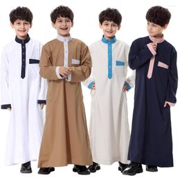 Ethnic Clothing Arabic Jubba Thobe Indonesia Children Pakistan Embroidery Islamic Thoub Kids Clothes Boys Dishdasha Kaftan Abaya Robes