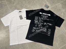 xinxinbuy Men designer Tee t shirt Paris costs letter print jacquard short sleeve cotton women white black blue XS-L