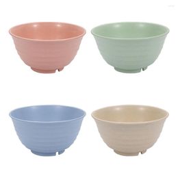 Bowls Wheat Straw Rice Bowl Anti-Fall Non-Slip Kitchen Tableware Home Noodle Mai Xiang Thicken Big