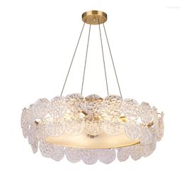 Pendant Lamps Vintage Led Modern Crystal Lamp Decorative Items For Home Chandeliers Ceiling Bulb Dining Room