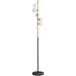Post Modern Modo Floor Standing Lamps with Glass Shade Marble Stone Base Floor Lamp for Living Room Bedroom
