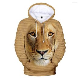 Men's Hoodies Animal Lion 3D Print Sweatshirts In Boys/girls Autumn Warm Long Sleeve Creative Pullovers High Quality Clothes