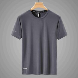 Men's T-Shirts Quick Dry Sport T Shirt Men'S 2022 Short Sleeves Summer Casual White Plus OverSize 6XL 7XL 8XL 9XL Top Tees GYM Tshirt Clothes T230105