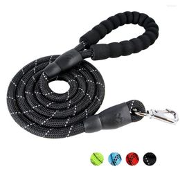 Dog Collars 5FT Strong Leash With Comfortable Padded Handle Dogs Pets Accessories For Medium And Large Harness