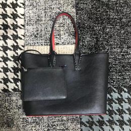 Moda kadın omuz çantası gerçek deri perçinler sivri uç crossbody çanta tote set çanta tasarımcı el çantaları alışveriş çantası310f