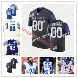 American College Football Wear Mens Youth Custom Stitched Kentucky Wildcats Football Jersey Kiyaunta Goodwin Justin Rogers Barion Brown Jager Burton Trevin Walla