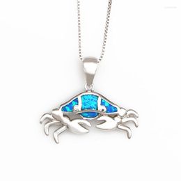 Pendant Necklaces JLP1859 Selling Ocean Series Crab Pendants Opal