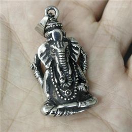 Pendant Necklaces Mens Polishing Thailand Buddha Stainless Steel Fashion Elephant Like God