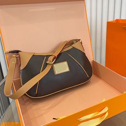 33cm Vintage Bag Retro Single Shoulder Underarm Bags Women Handbags Crossbody Designer Bags Luxurys Purse Large Capacity Canvas Genuine Leather Totes Quality