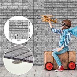 Wall Stickers 3D Imitation Brick Self-Adhesive House Decor 30x30CM Paper For The Kitchen Bathroom Sets