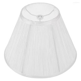 Table Lamps Home Light Shade Cloth Lamp Cover Pleated Lampshade Fashionable Chic